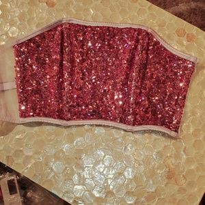 Victoria's Secret Sequined Bandeau top